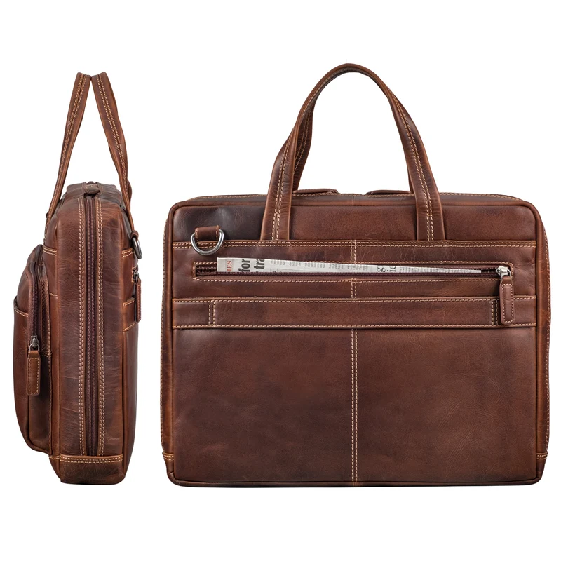 "Erwin" Große Echtleder Laptoptasche 16 Zoll für Herren & Damen