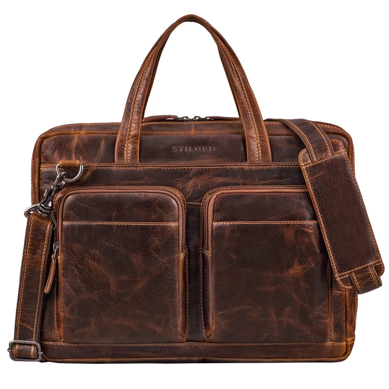 "Erwin" Große Echtleder Laptoptasche 16 Zoll für Herren & Damen