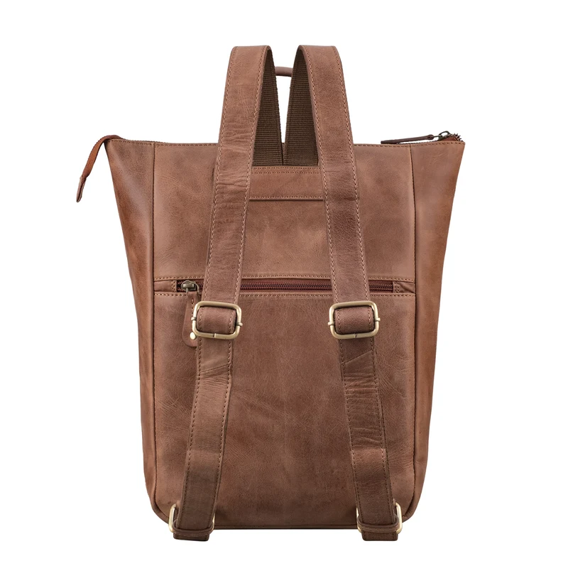 "Linda" Lederrucksack Damen Groß Laptoprucksack 13 - 13,3 Zoll