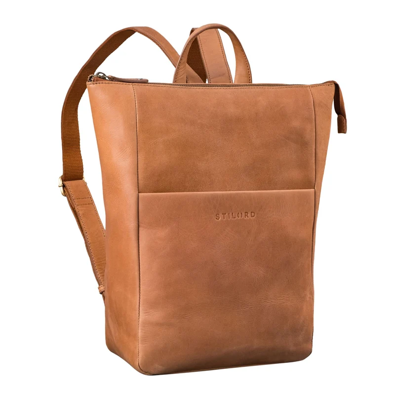 "Linda" Lederrucksack Damen Groß Laptoprucksack 13 - 13,3 Zoll