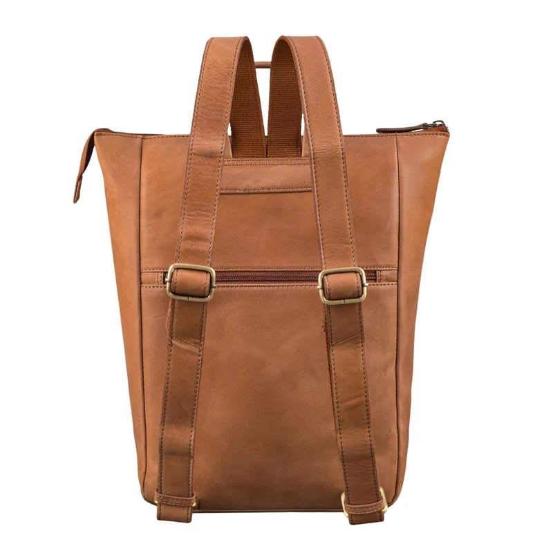 "Linda" Lederrucksack Damen Groß Laptoprucksack 13 - 13,3 Zoll