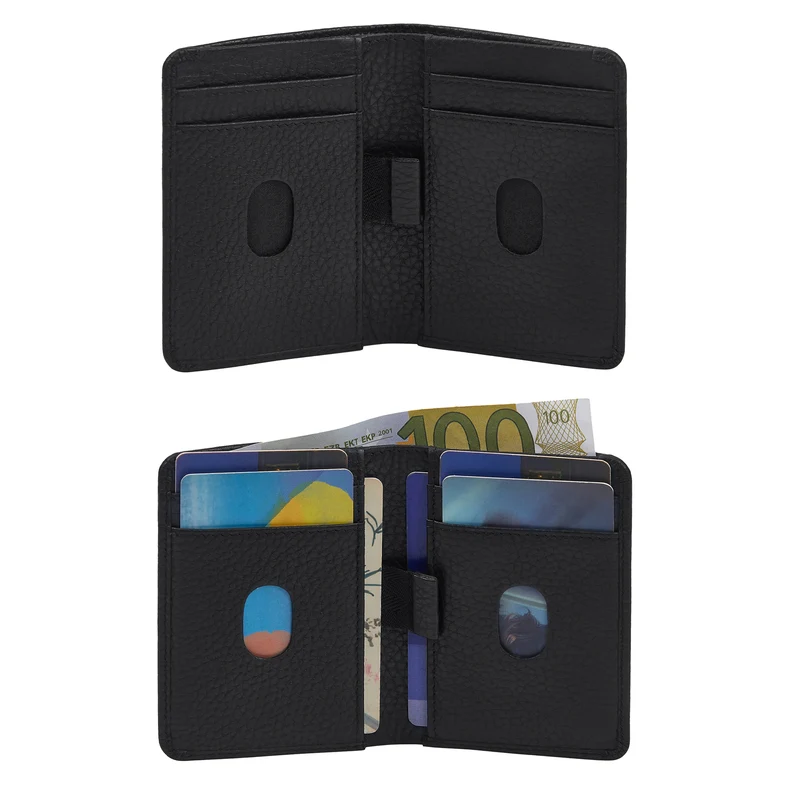 "Ledo" Leder Slim Wallet mit Münzfach RFID-Schutz 10 Kartenfächer