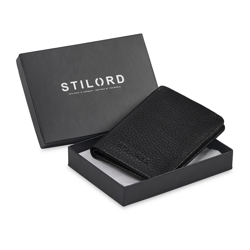 "Ledo" Leder Slim Wallet mit Münzfach RFID-Schutz 10 Kartenfächer