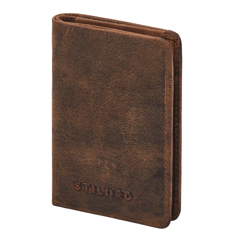 "Ledo" Leder Slim Wallet mit Münzfach RFID-Schutz 10 Kartenfächer