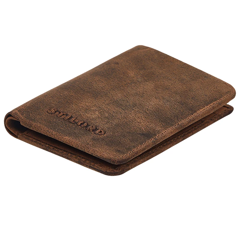 "Ledo" Leder Slim Wallet mit Münzfach RFID-Schutz 10 Kartenfächer