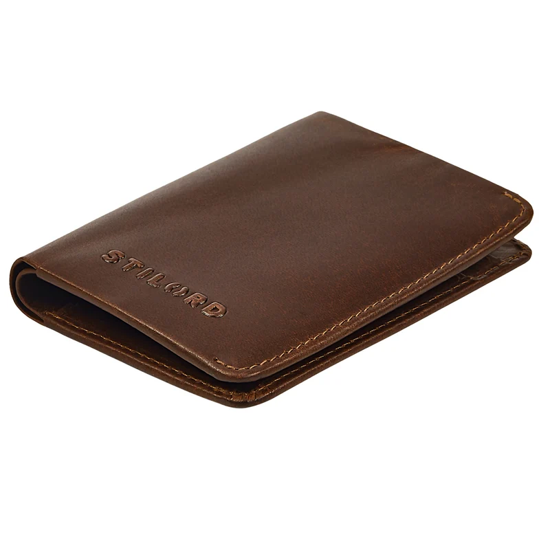 "Ledo" Leder Slim Wallet mit Münzfach RFID-Schutz 10 Kartenfächer