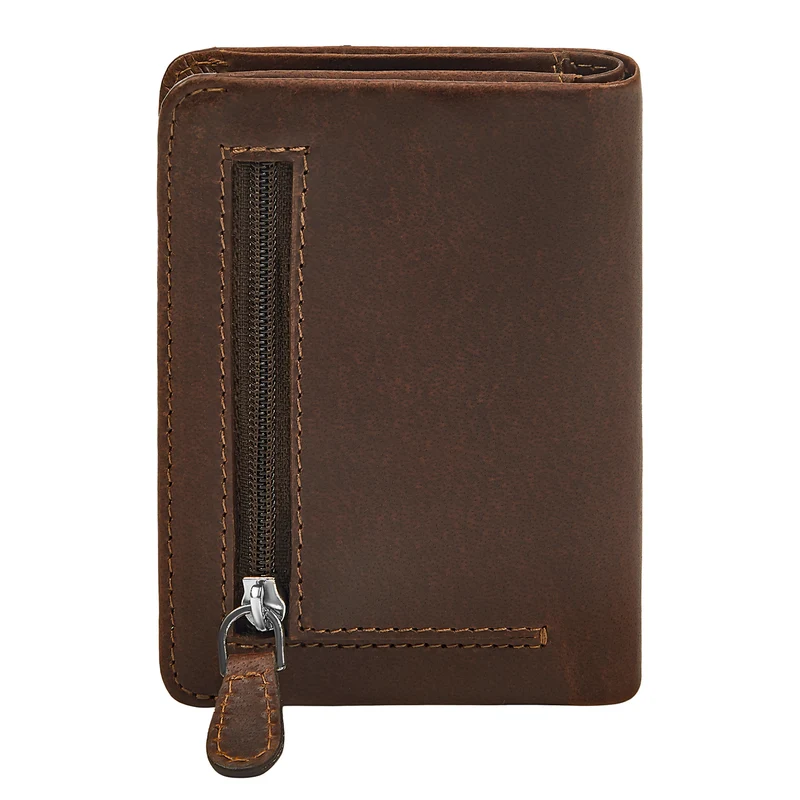 "Ledo" Leder Slim Wallet mit Münzfach RFID-Schutz 10 Kartenfächer