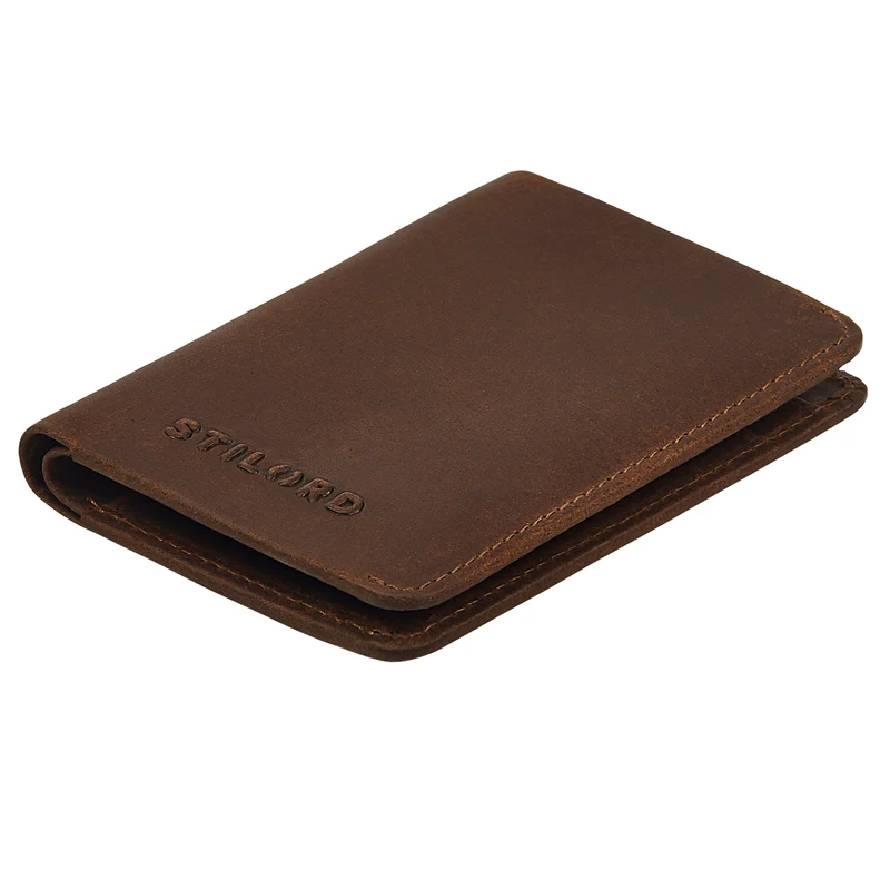 "Ledo" Leder Slim Wallet mit Münzfach RFID-Schutz 10 Kartenfächer