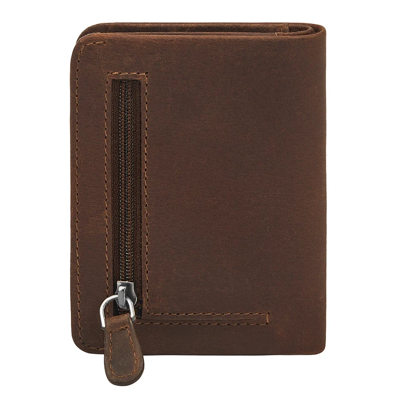 "Ledo" Leder Slim Wallet mit Münzfach RFID-Schutz 10 Kartenfächer