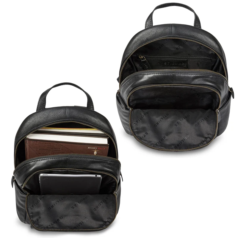 "Berry" City Rucksack Damen Leder Klein 13 Zoll