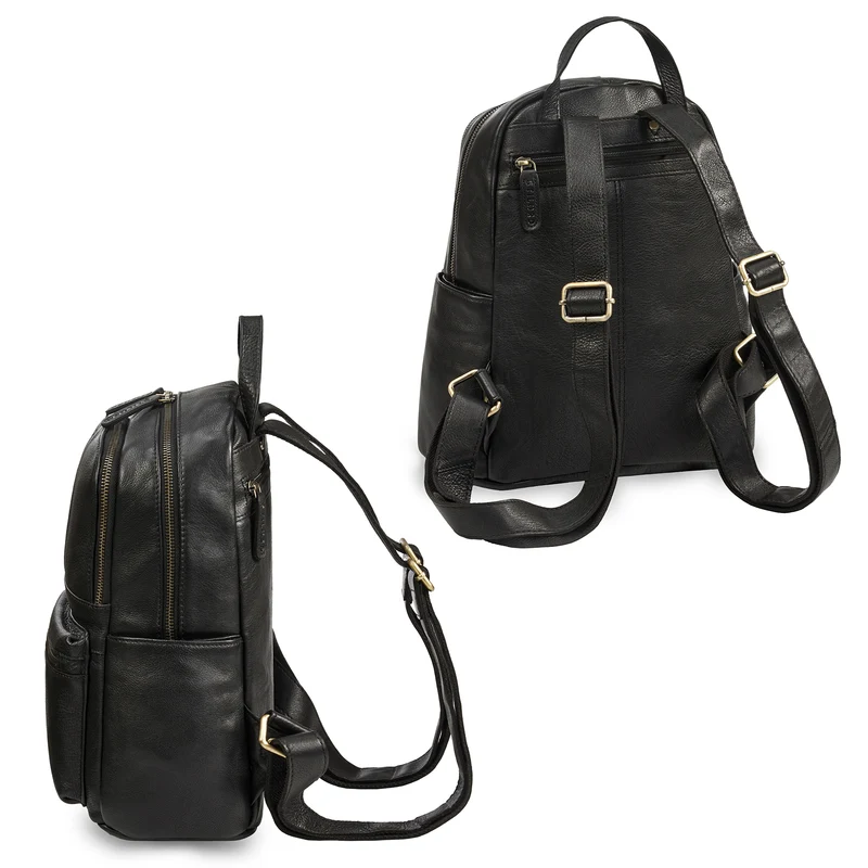 "Berry" City Rucksack Damen Leder Klein 13 Zoll
