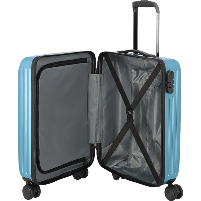 paklite Sienna 4-Rad-Kabinentrolley S 55 cm -Eisblau