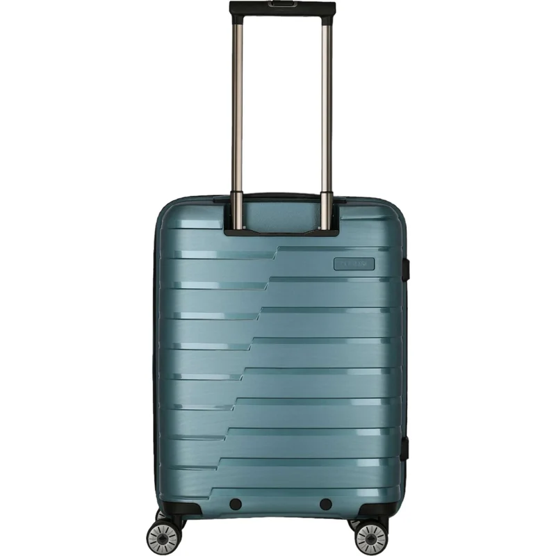 Travelite Air Base 4-Rollen-Kabinentrolley mit Vortasche S 55 cm -Eisblau
