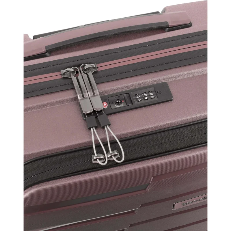 Travelite Air Base 4-Rollen-Kabinentrolley mit Vortasche S 55 cm -Flieder
