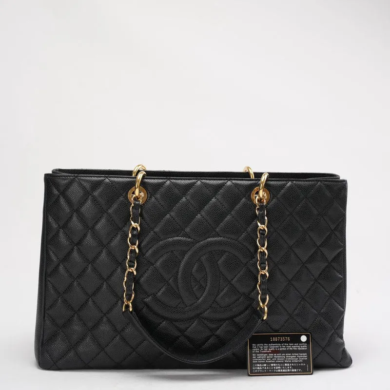 Chanel Grand Shopping Tote (GST) in Black Caviar 2014
