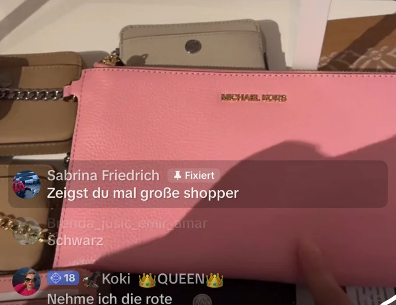 Mk rosa clutch