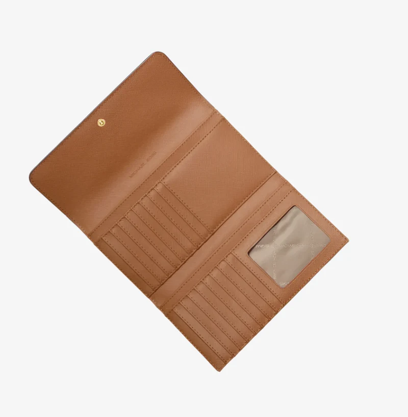 Michael Kors Jet Set Travel Geldbörse Deer – Crossgrain Leder Trifold