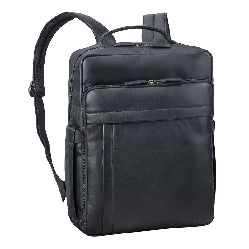 "Aldo" Echt-Leder Rucksack Damen und Herren für Laptop 15 - 16 Zoll