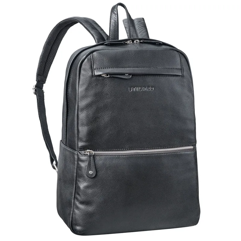 "Benedict" Echt Lederrucksack Damen und Herren Laptopfach 15 - 16 Zoll