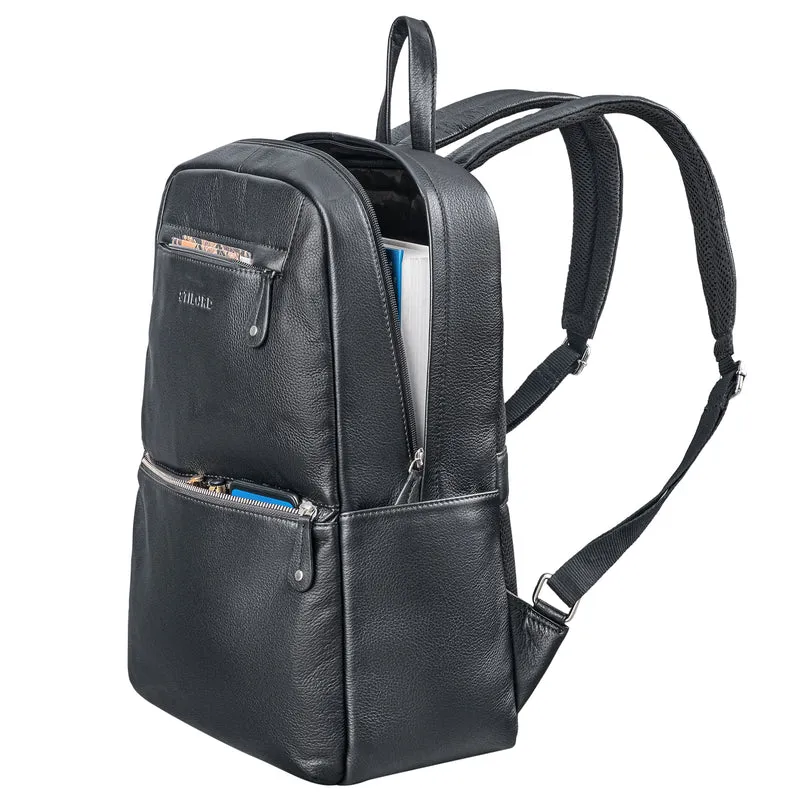 "Benedict" Echt Lederrucksack Damen und Herren Laptopfach 15 - 16 Zoll