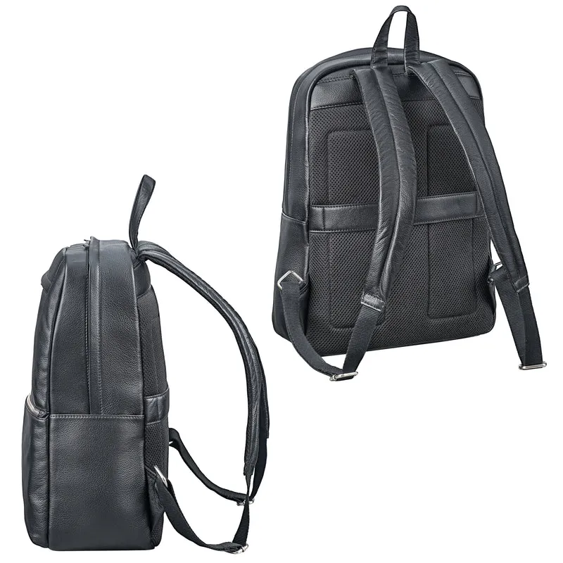 "Benedict" Echt Lederrucksack Damen und Herren Laptopfach 15 - 16 Zoll