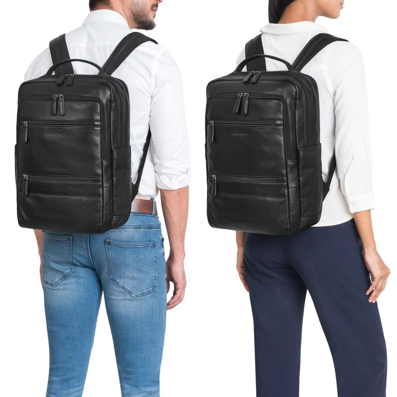 "Torben" 15 - 16 Zoll Laptop-Rucksack Leder Groß für Herren & Damen