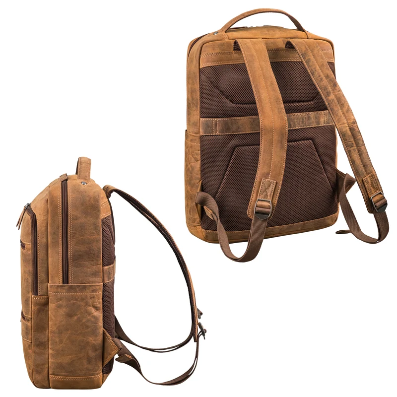 "Torben" 15 - 16 Zoll Laptop-Rucksack Leder Groß für Herren & Damen