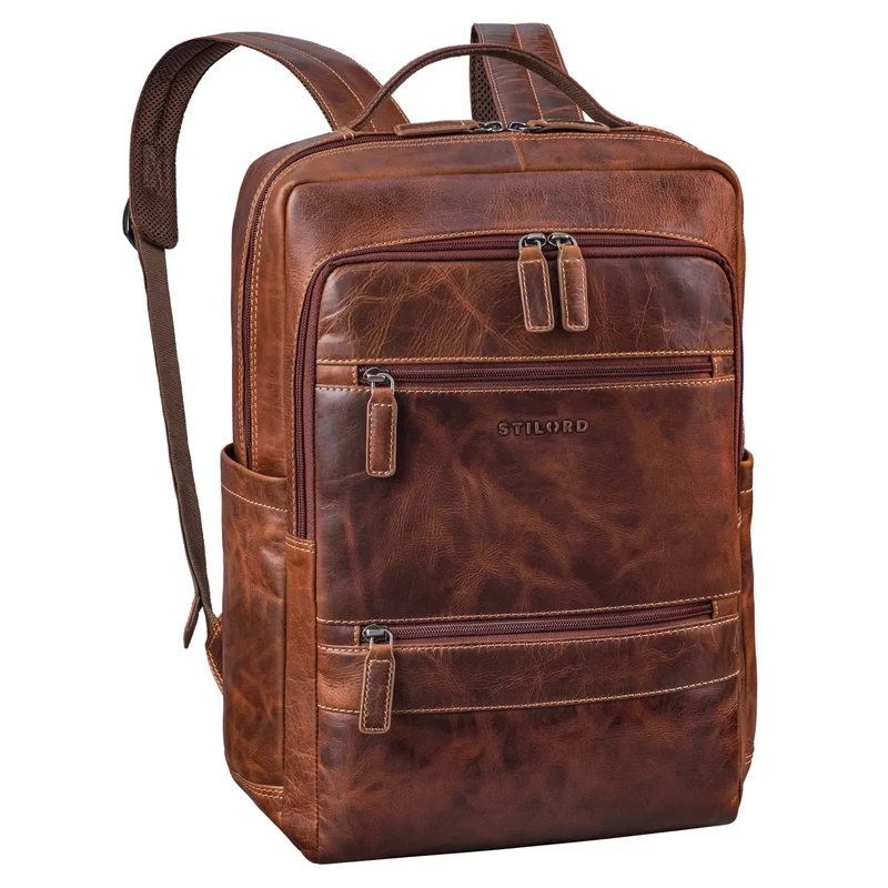 "Torben" 15 - 16 Zoll Laptop-Rucksack Leder Groß für Herren & Damen