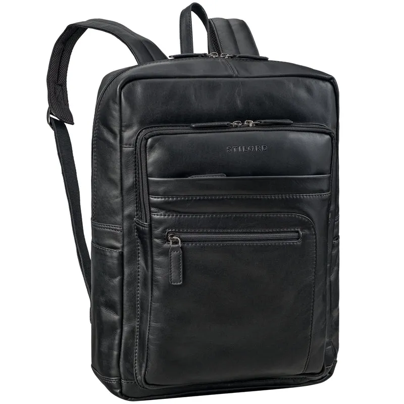 "Gilbert" Großer Leder Rucksack Herren Laptop 15 - 16 Zoll