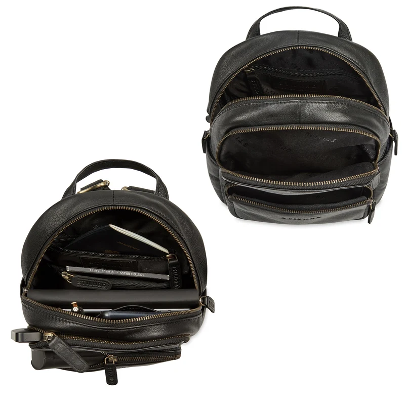 "Sue" Rucksack Damen Leder Elegant Klein Cityrucksack für Ausflüge
