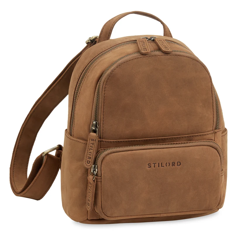 "Sue" Rucksack Damen Leder Elegant Klein Cityrucksack für Ausflüge