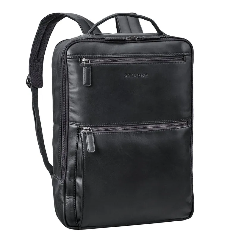 "Jayce" XL Leder Laptop Rucksack 17 Zoll Groß für Herren und Damen