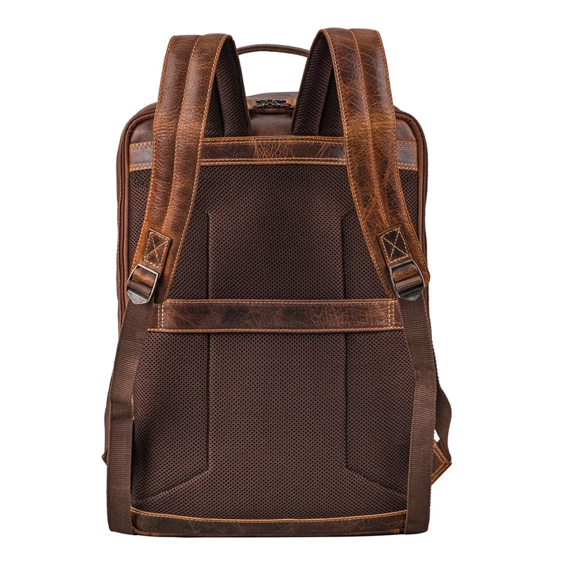 "Jayce" XL Leder Laptop Rucksack 17 Zoll Groß für Herren und Damen