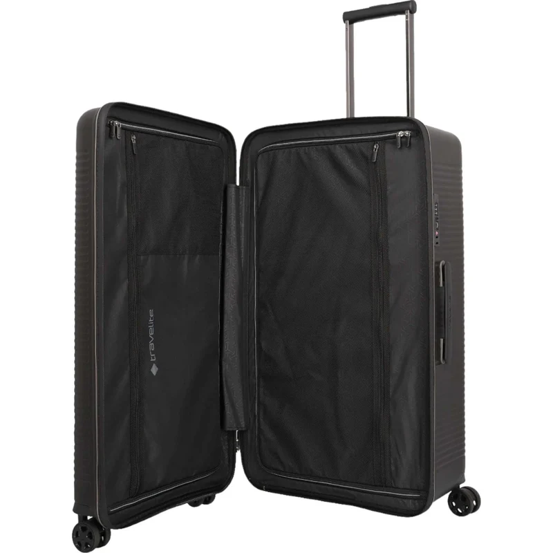 Travelite Roomer 4-Rollen-Koffer Trunk Set 2tlg. L/M -Schwarz