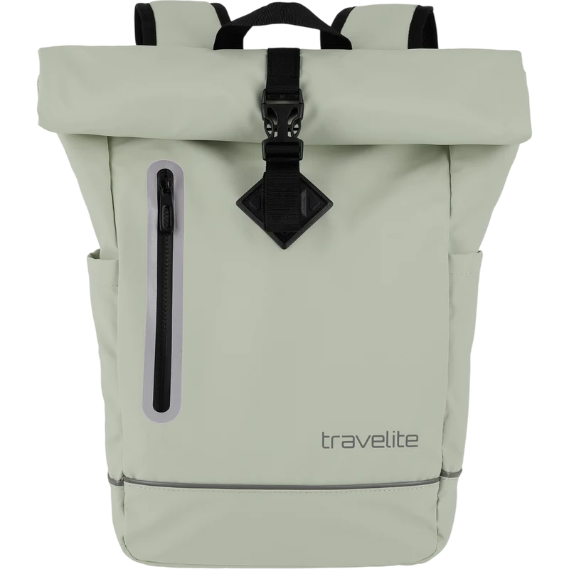 Travelite Basics Rollup Rucksack aus Plane 48 cm -Hellgrün