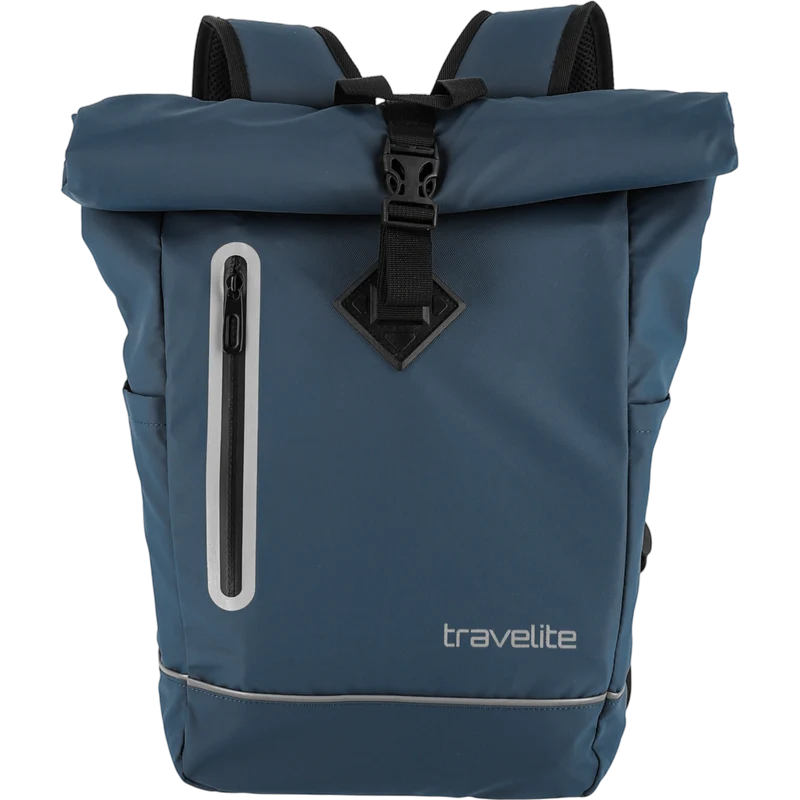 Travelite Basics Rollup Rucksack aus Plane 48 cm -Marine