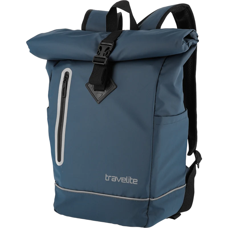 Travelite Basics Rollup Rucksack aus Plane 48 cm -Marine