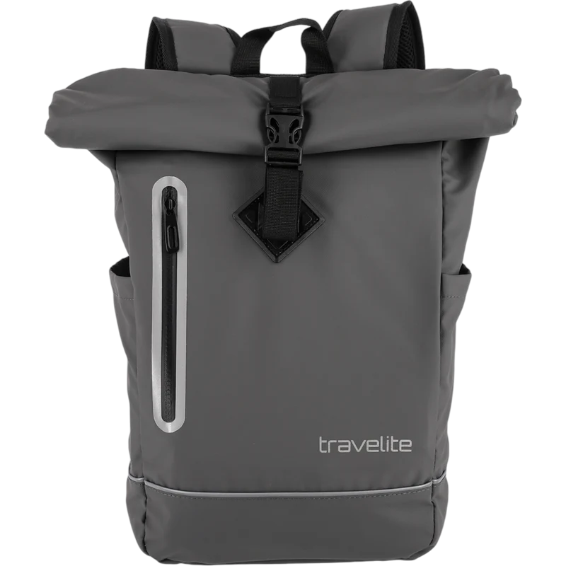 Travelite Basics Rollup Rucksack aus Plane 48 cm -Anthrazit