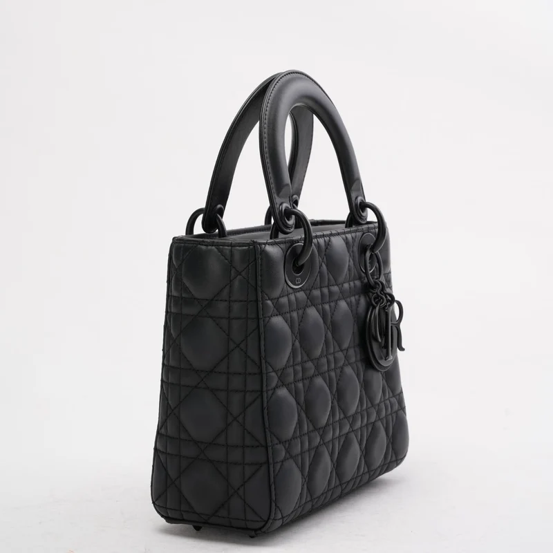 Christian Dior Black Cannage Small Lady Dior 2020