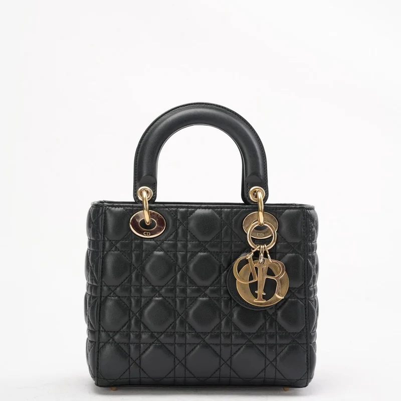 Dior Lady Dior Kleine Tasche Schwarz Cannage 2019