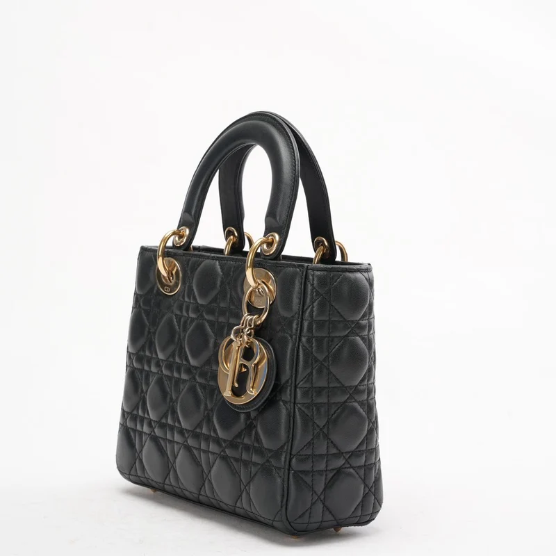 Dior Lady Dior Kleine Tasche Schwarz Cannage 2019
