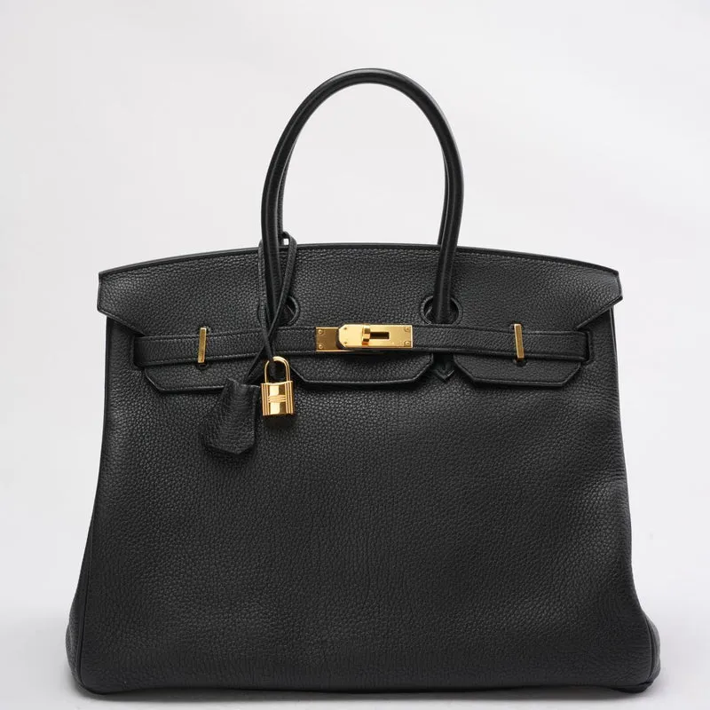 Hermes Black Birkin 35 Togo Leder 2014