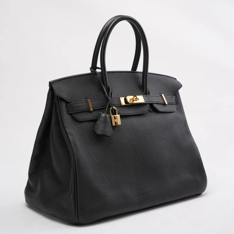 Hermes Black Birkin 35 Togo Leder 2014