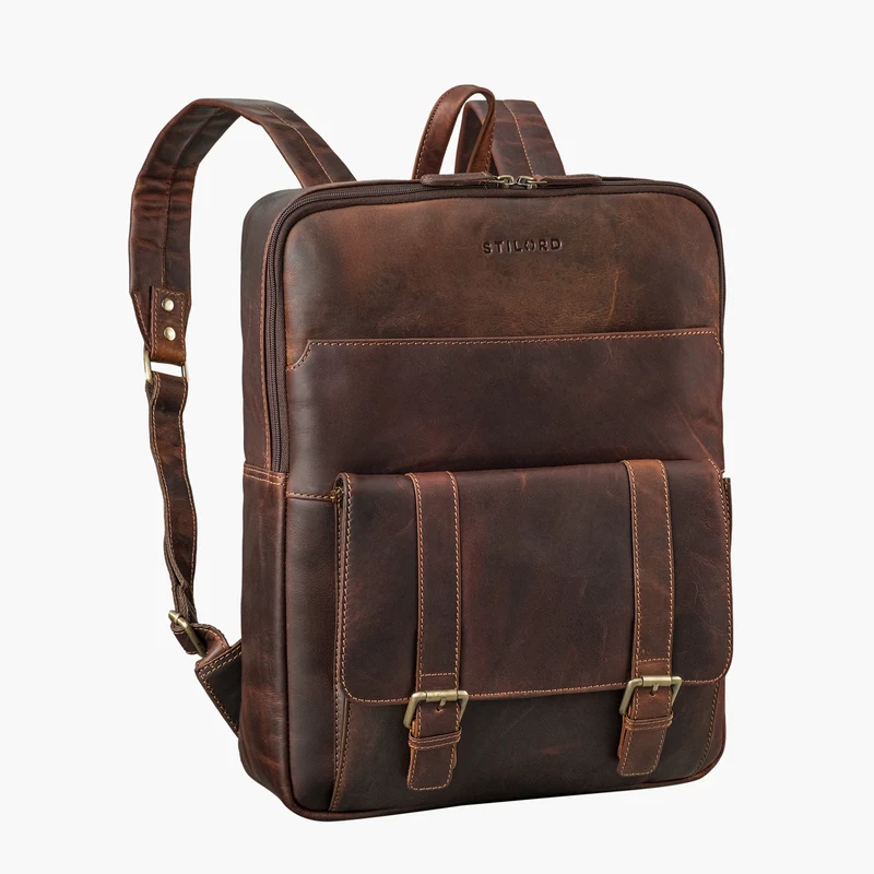 "Edwin" Vintage Business Rucksack Herren Leder 15.6-16 Zoll