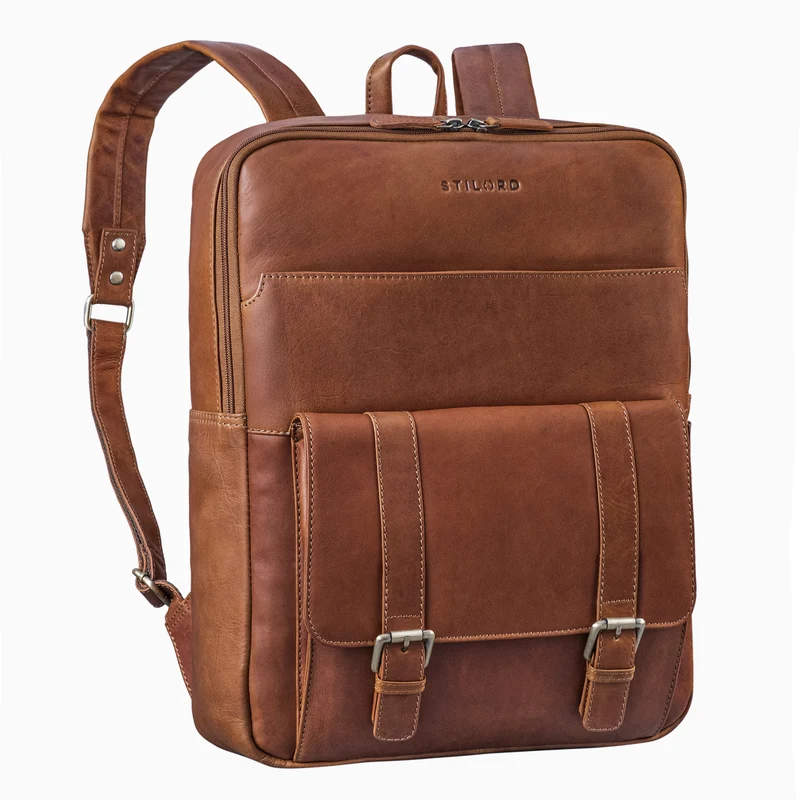 "Edwin" Vintage Business Rucksack Herren Leder 15.6-16 Zoll