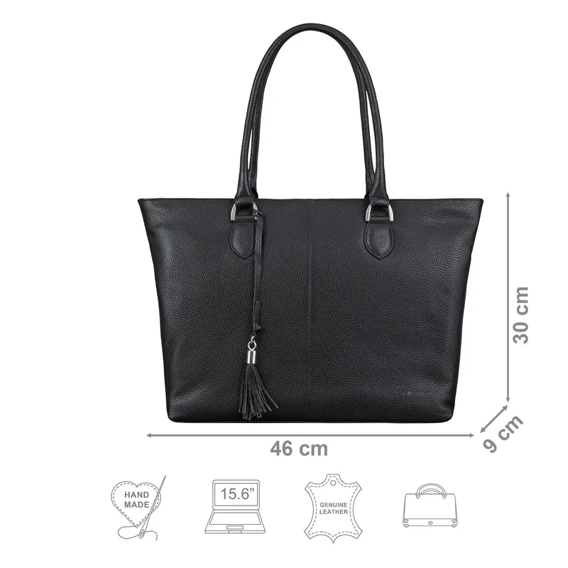 "Callie" Echt Leder Shopper Tasche Damen Groß für 15.6 Zoll Laptop