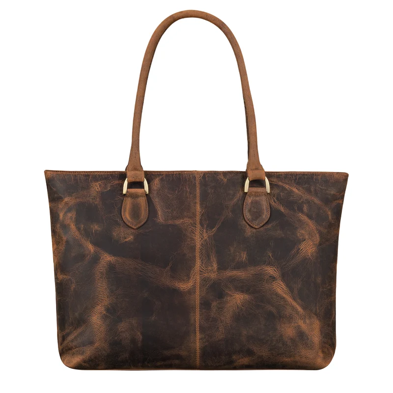 "Callie" Echt Leder Shopper Tasche Damen Groß für 15.6 Zoll Laptop