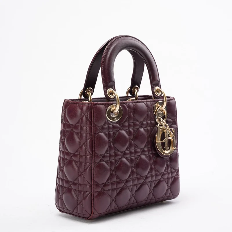 Dior Kleine Lady Dior My ABCDior Tasche in Burgunderrot 2018