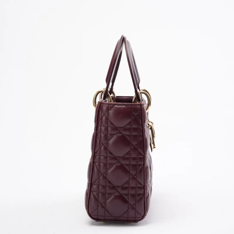 Dior Kleine Lady Dior My ABCDior Tasche in Burgunderrot 2018