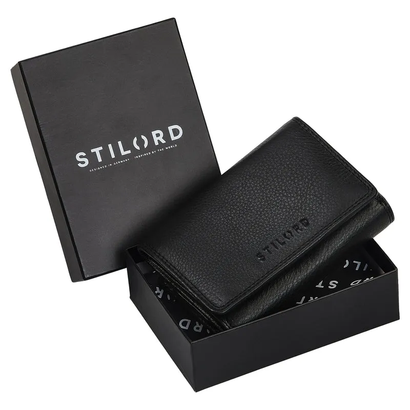 "Bloom" Kleine Geldbörse Damen Leder mit RFID-Schutz & Geschenkbox